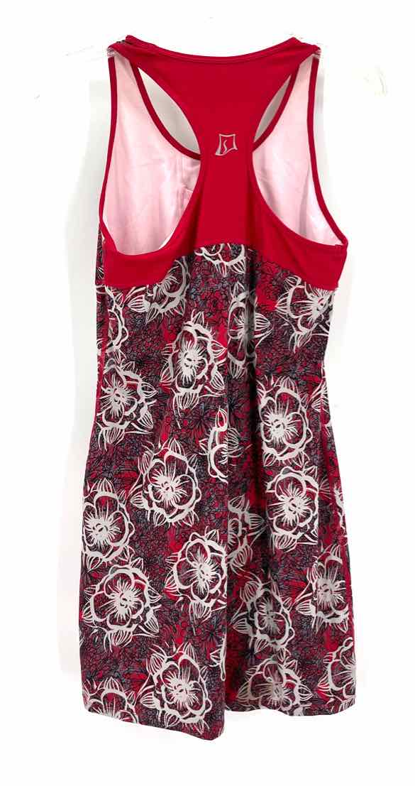 Size M Red Print Dress