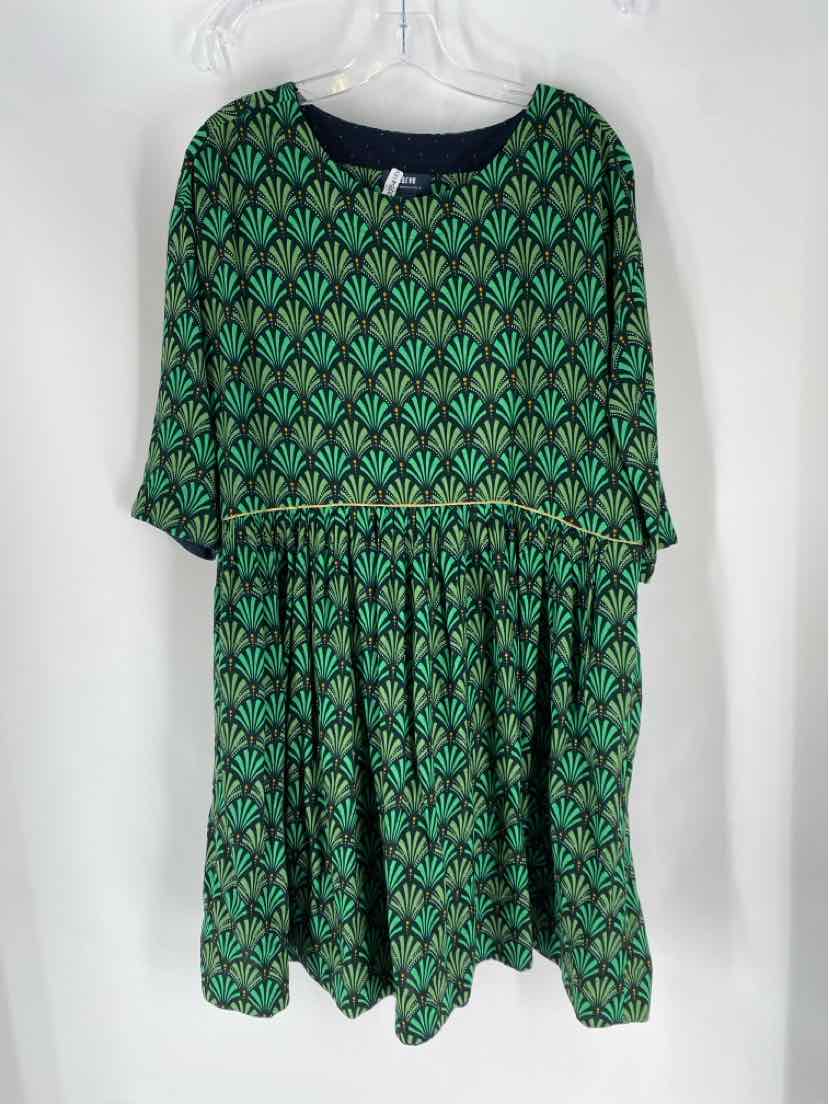 Size S MAEVE Green Print Dress