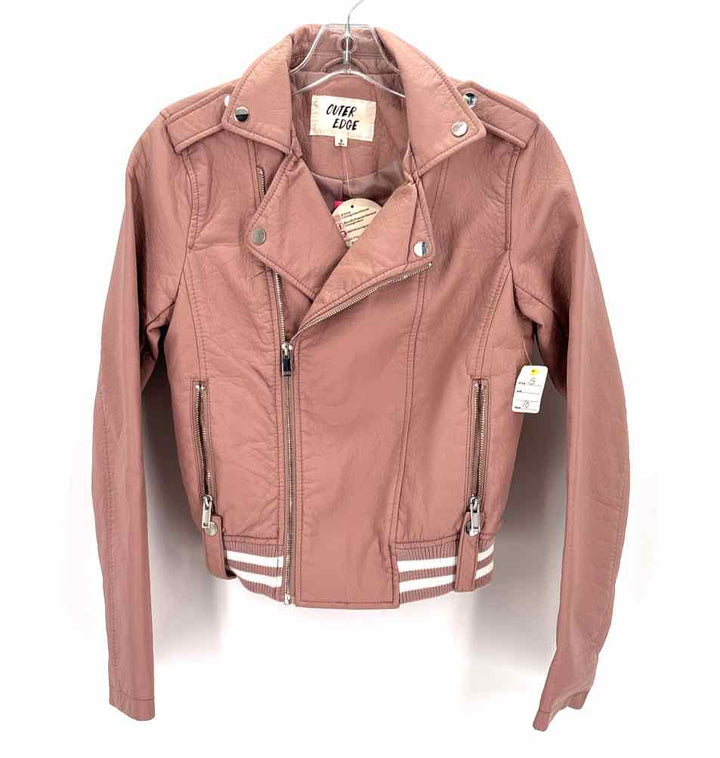 Size S Pink Faux Leather Jacket