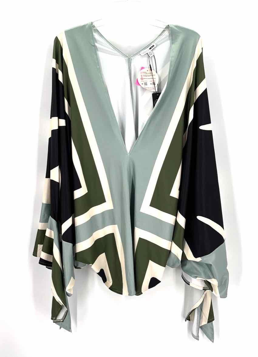 Size 2X FASHION NOVA Green Polyester 2 PC Dress