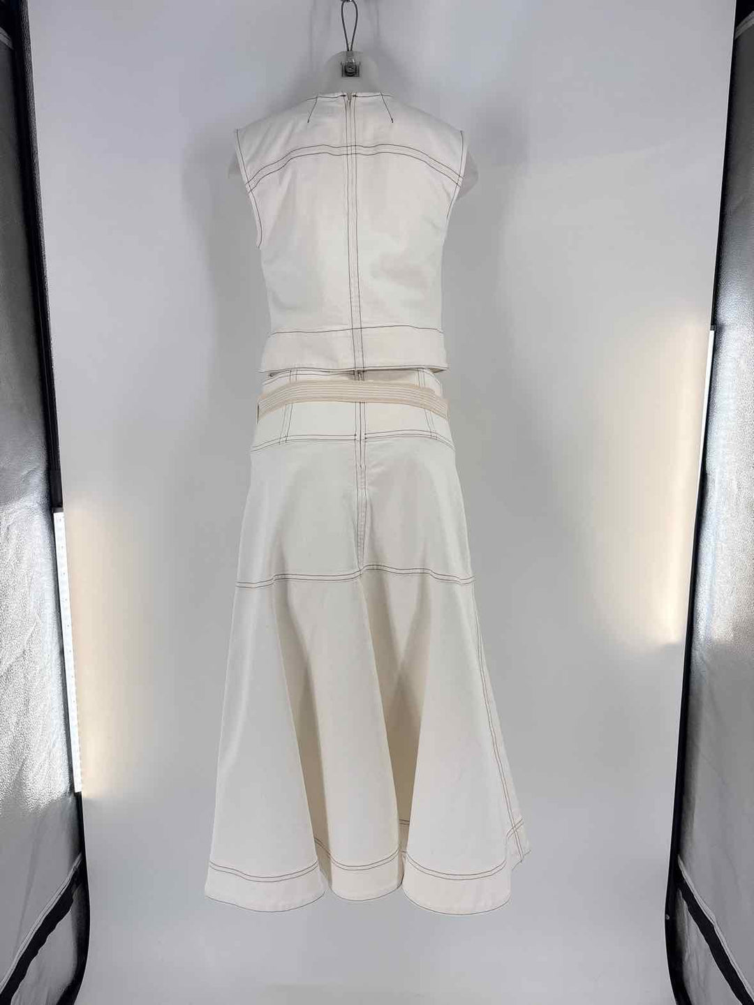 Size XXS Banana Republic White 2 PC Dress