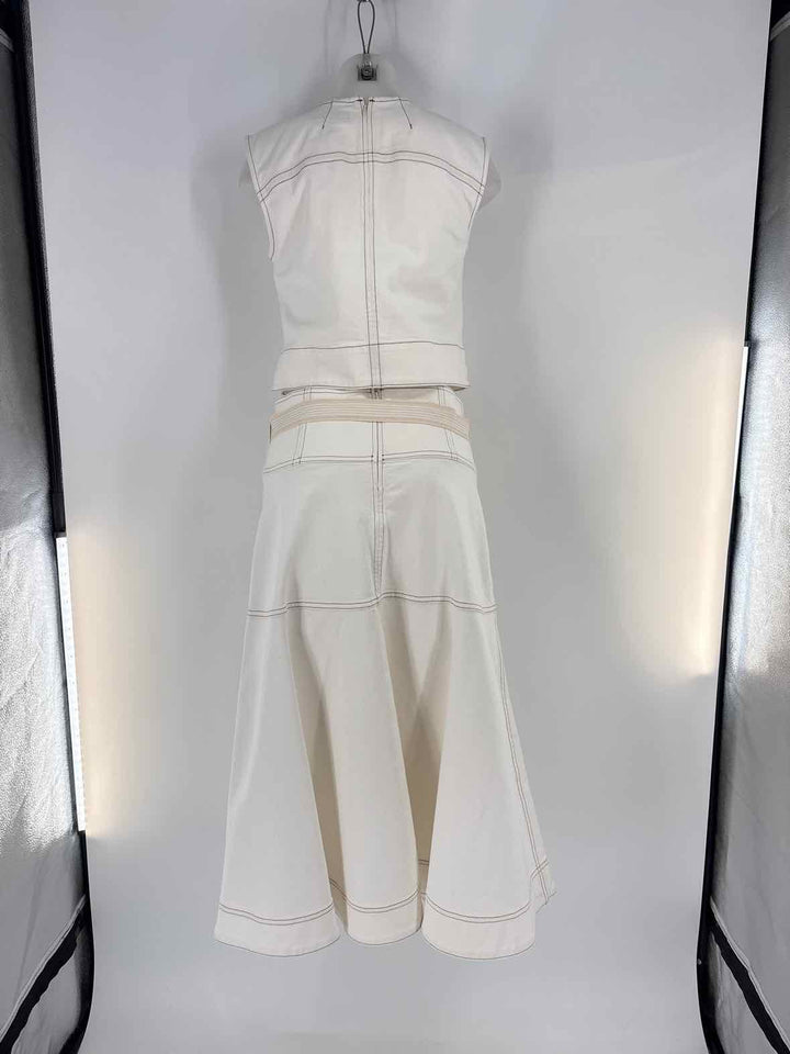 Size XXS Banana Republic White 2 PC Dress