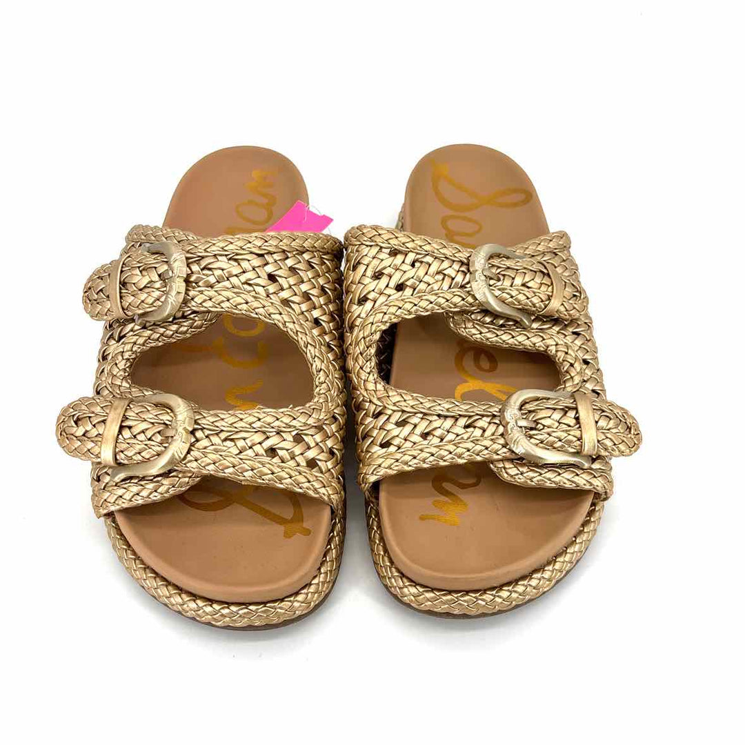 Shoe Size 8 Sam Edeleman Gold Sandals