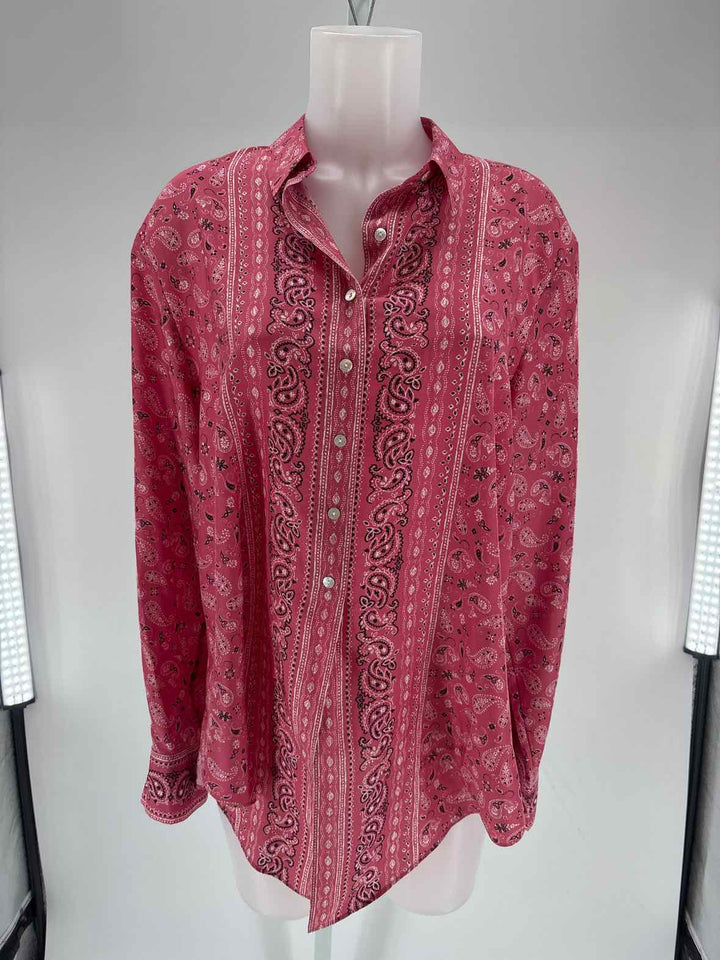 Size M GO SILK Burgundy Luxury - Shirt