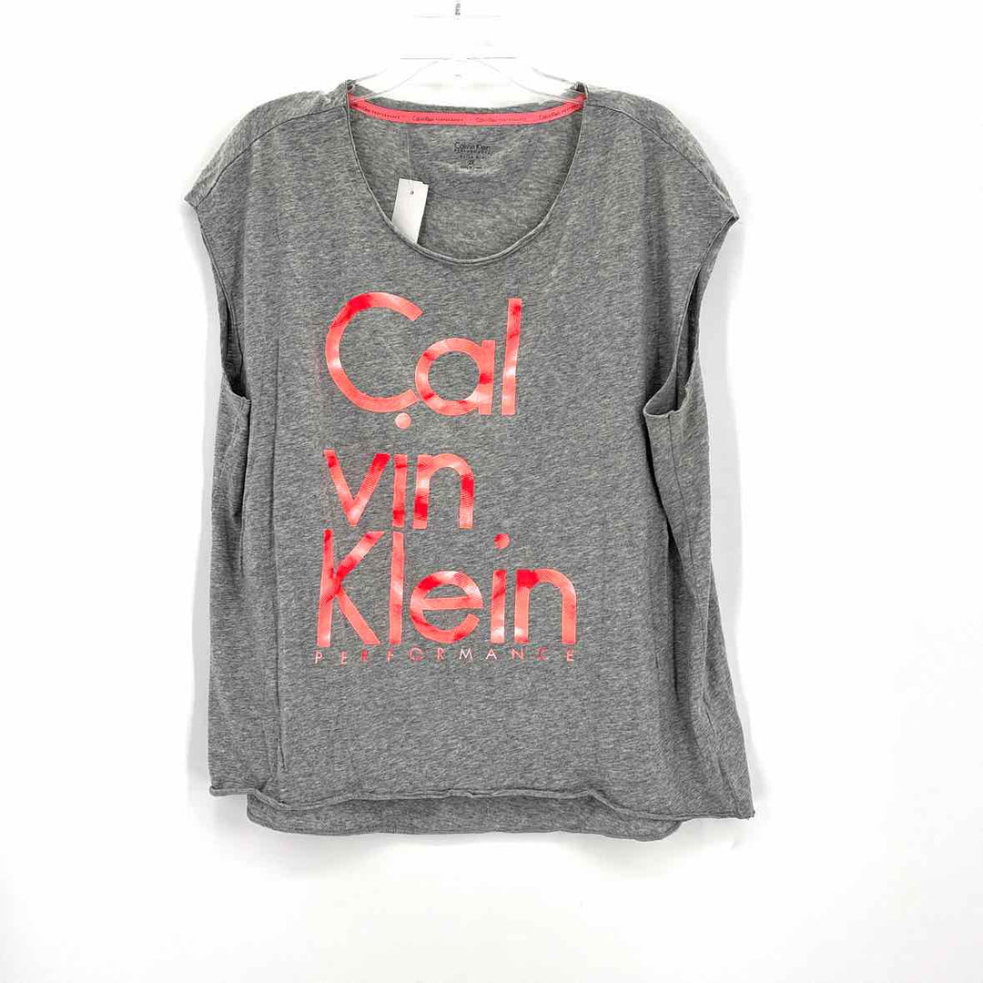 Size 2X Calvin Klein Gray Shirt