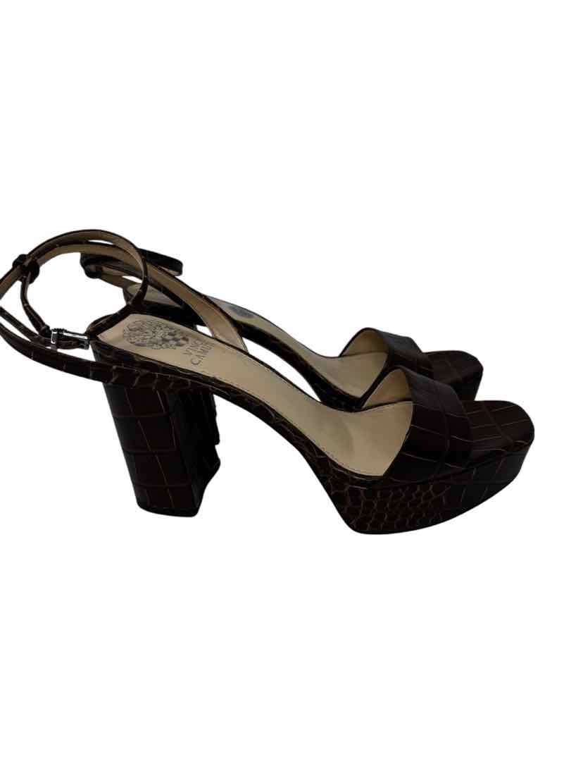 Shoe Size 9.5 Vince Camuto Brown Leather Sandals