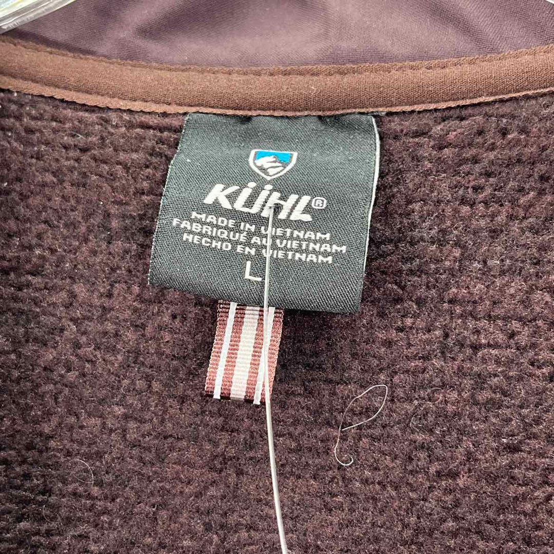 Size L Burgundy Knit Jacket