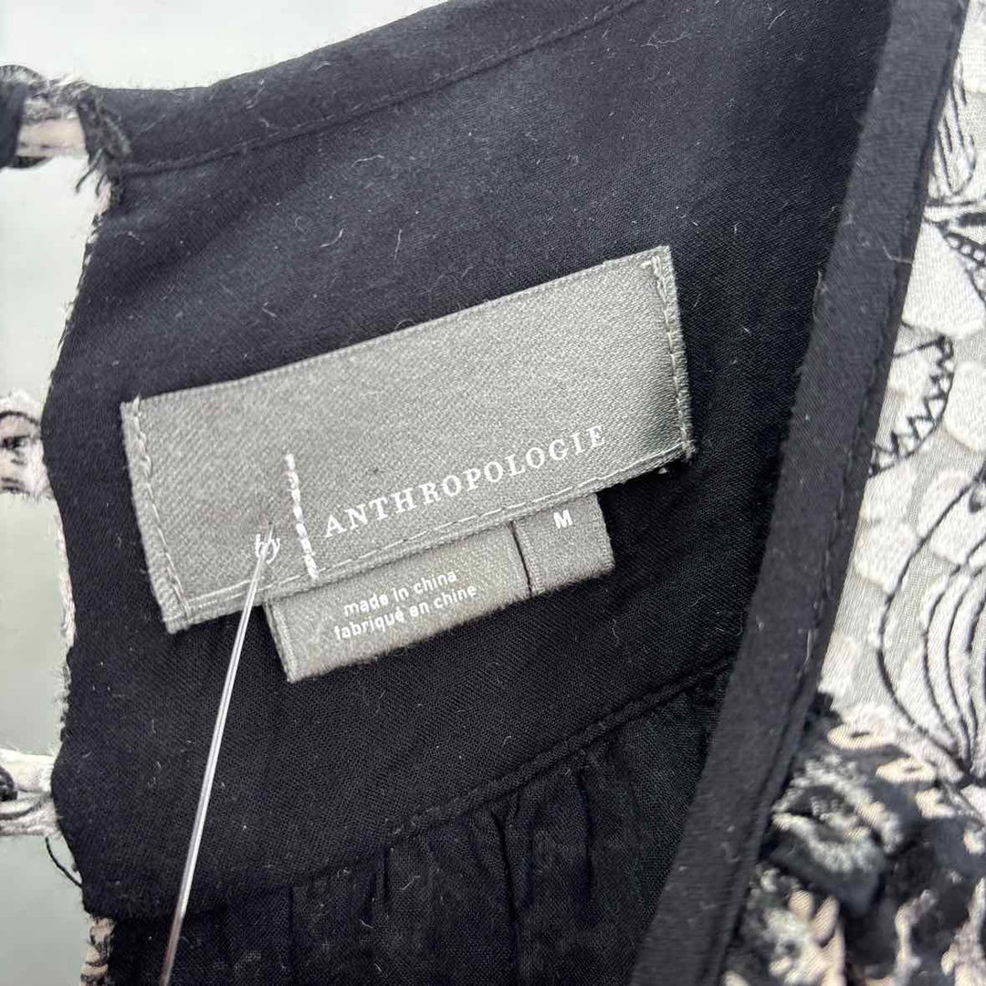 Size M Anthropologie Black Dress