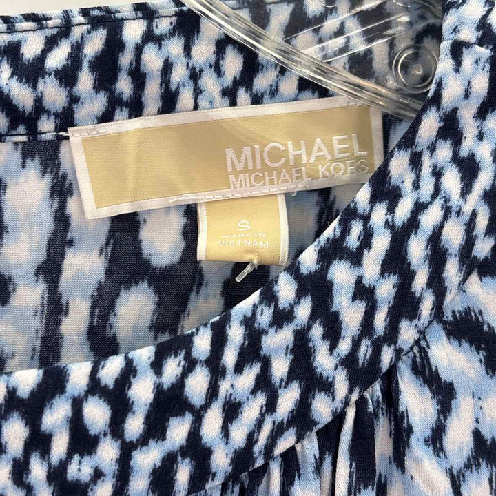 Size S Michael Kors Blue Print Dress