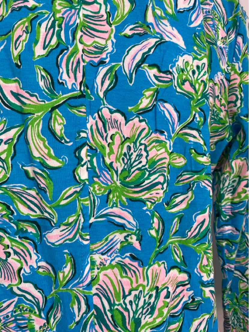 Size L Lilly Pulitzer Blue Print Dress
