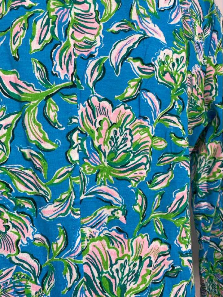 Size L Lilly Pulitzer Blue Print Dress