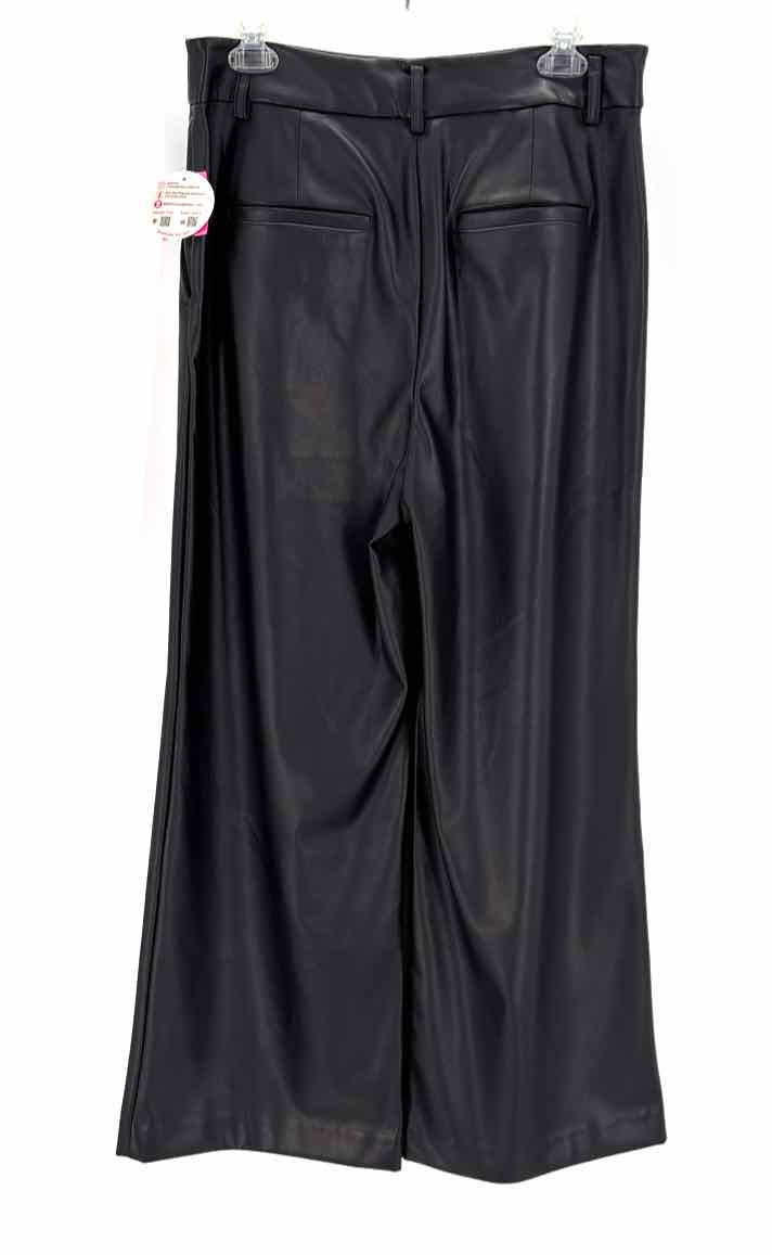 Size 6 LOFT Black Faux Leather Pants