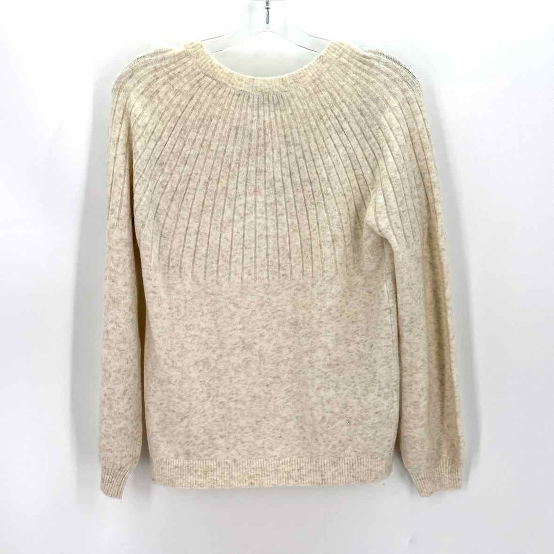 Size S LOFT Ivory Knit Sweater