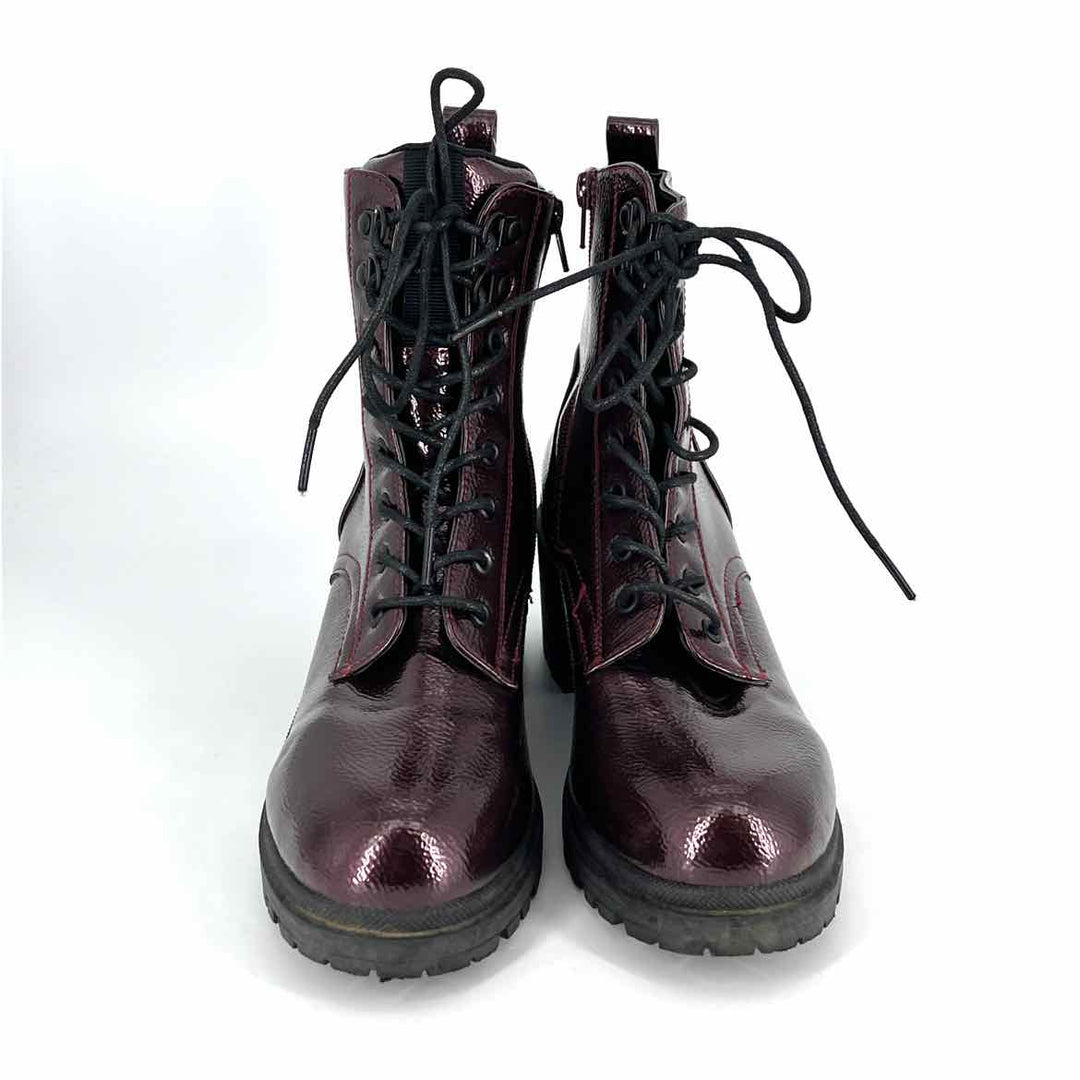 Shoe Size 7.5 ROUGE Burgundy PATENT Boots