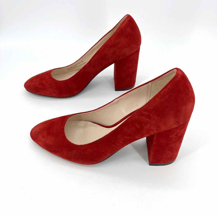 Shoe Size 5 Cole Haan Red Suede Pumps