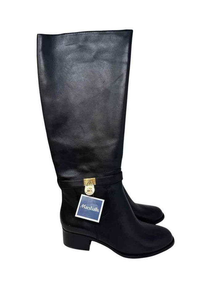 Shoe Size 8 Michael Kors Black Leather Luxury - Boots