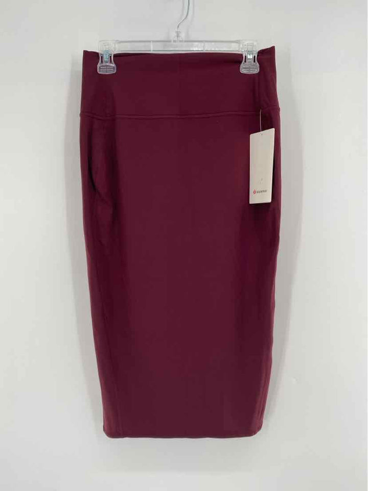 Size 10 Lululemon Burgundy Skirt