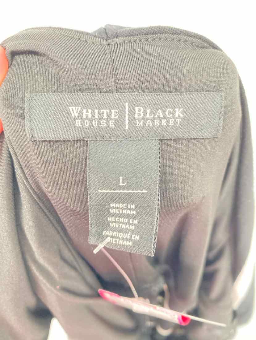 Size L White House Black Market Black/White Dress