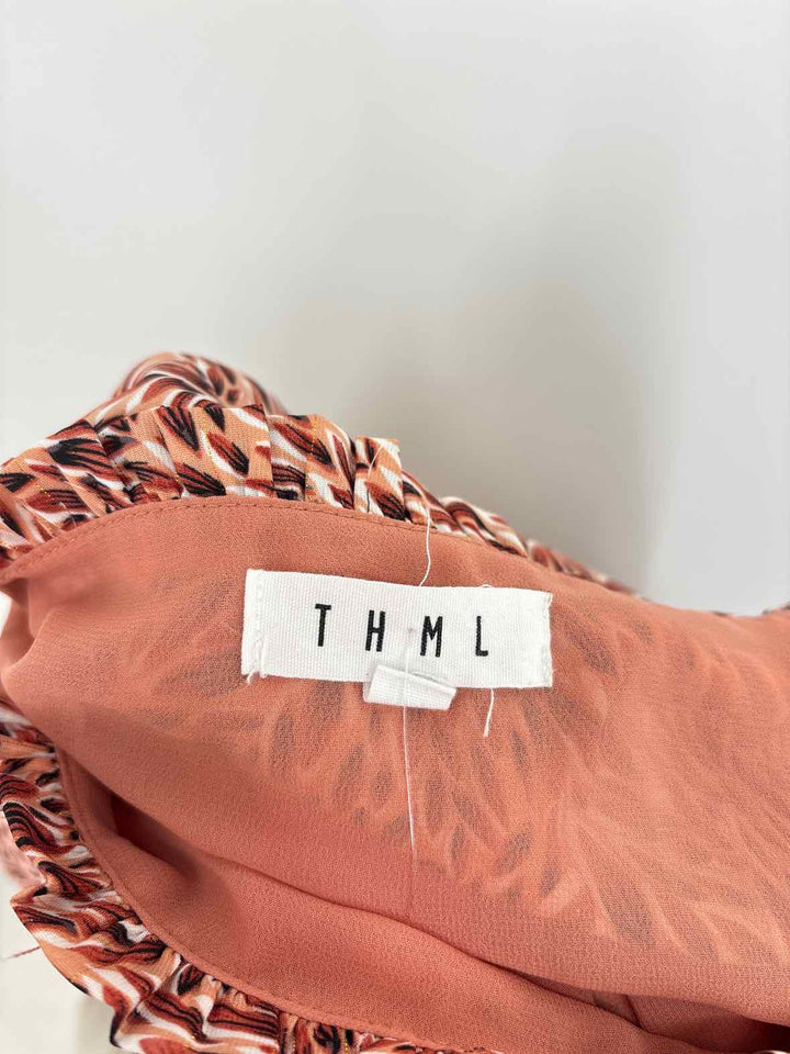Size M THML ORANGE PRINT Dress