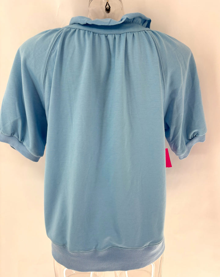 Size L Blue Cotton Shirt