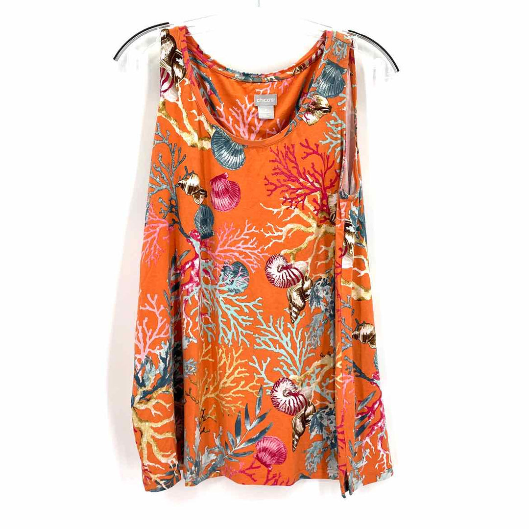 Size L Chico's Orange Shirt