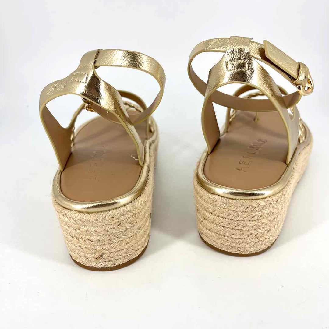 Shoe Size 7 AEROSOLES Gold Sandals