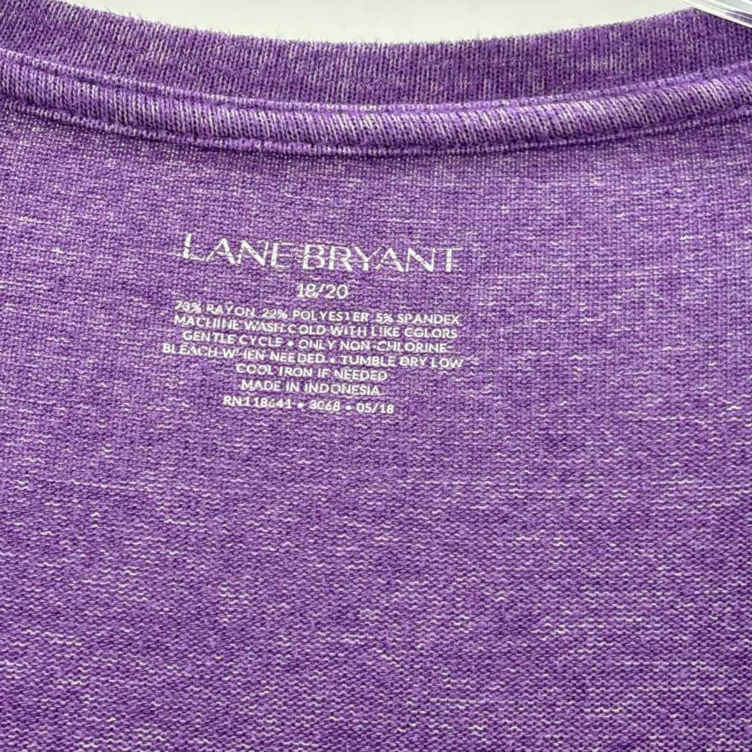 Size 18/20 LANE BRYANT Purple Knit Shirt