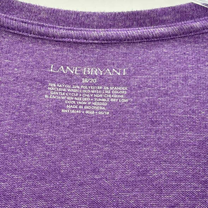 Size 18/20 LANE BRYANT Purple Knit Shirt