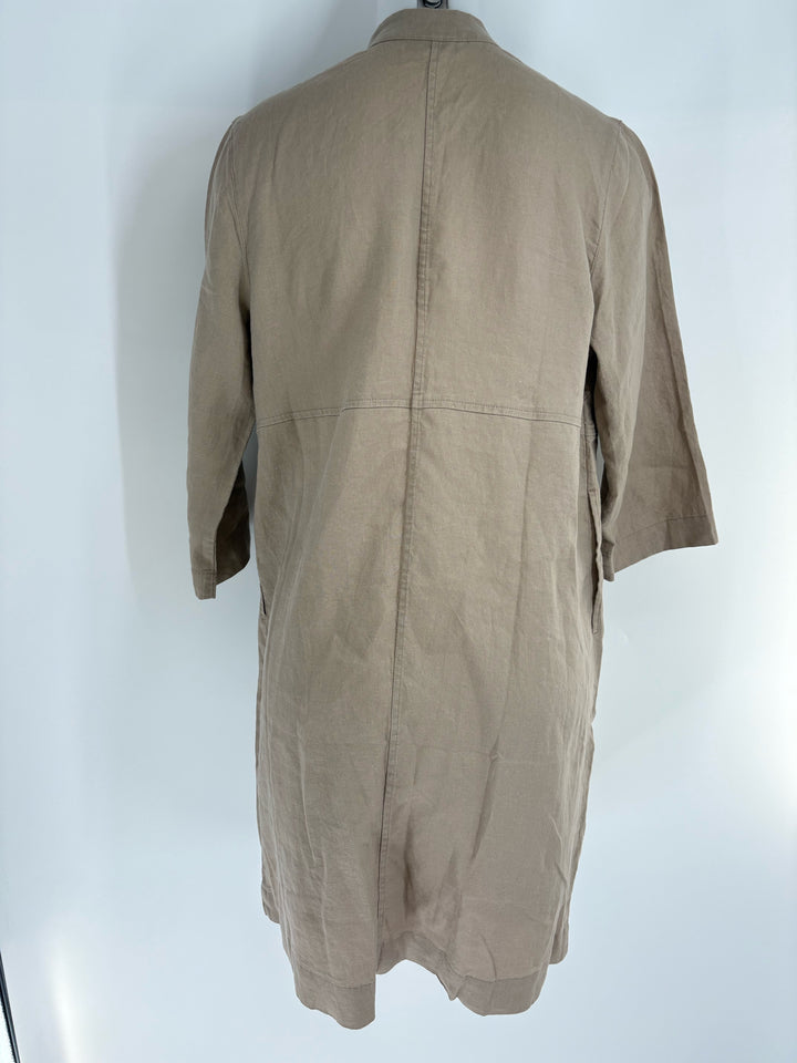 Size S J JILL Tan Linen Blazer