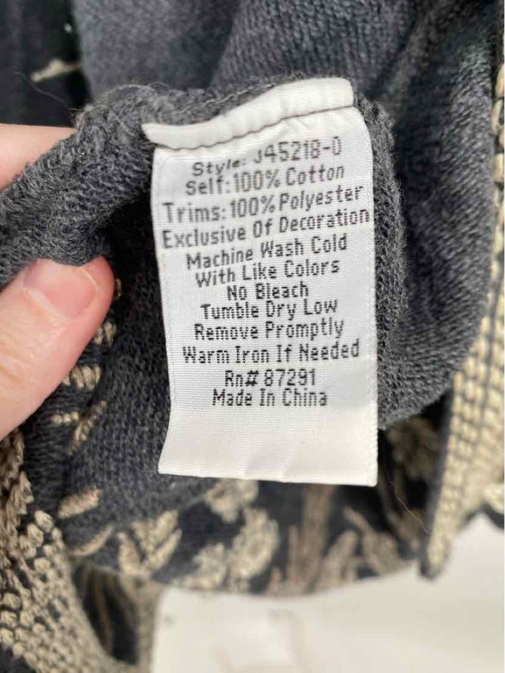 Size M Johnny Was Gray Cardigan