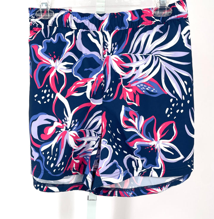 Size 2X Columbia Navy Print Shorts