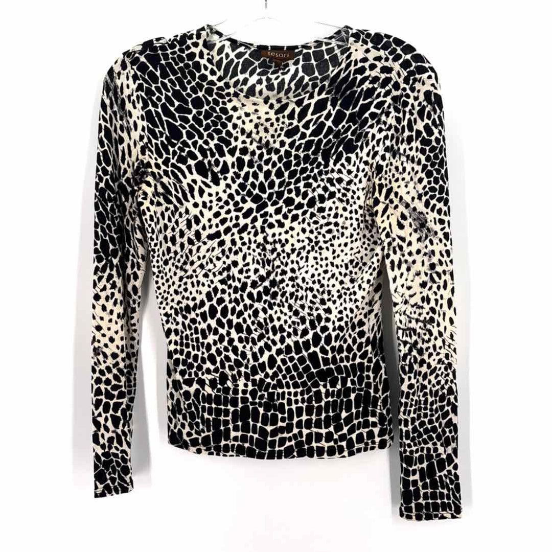 Size S Brown Print Shirt
