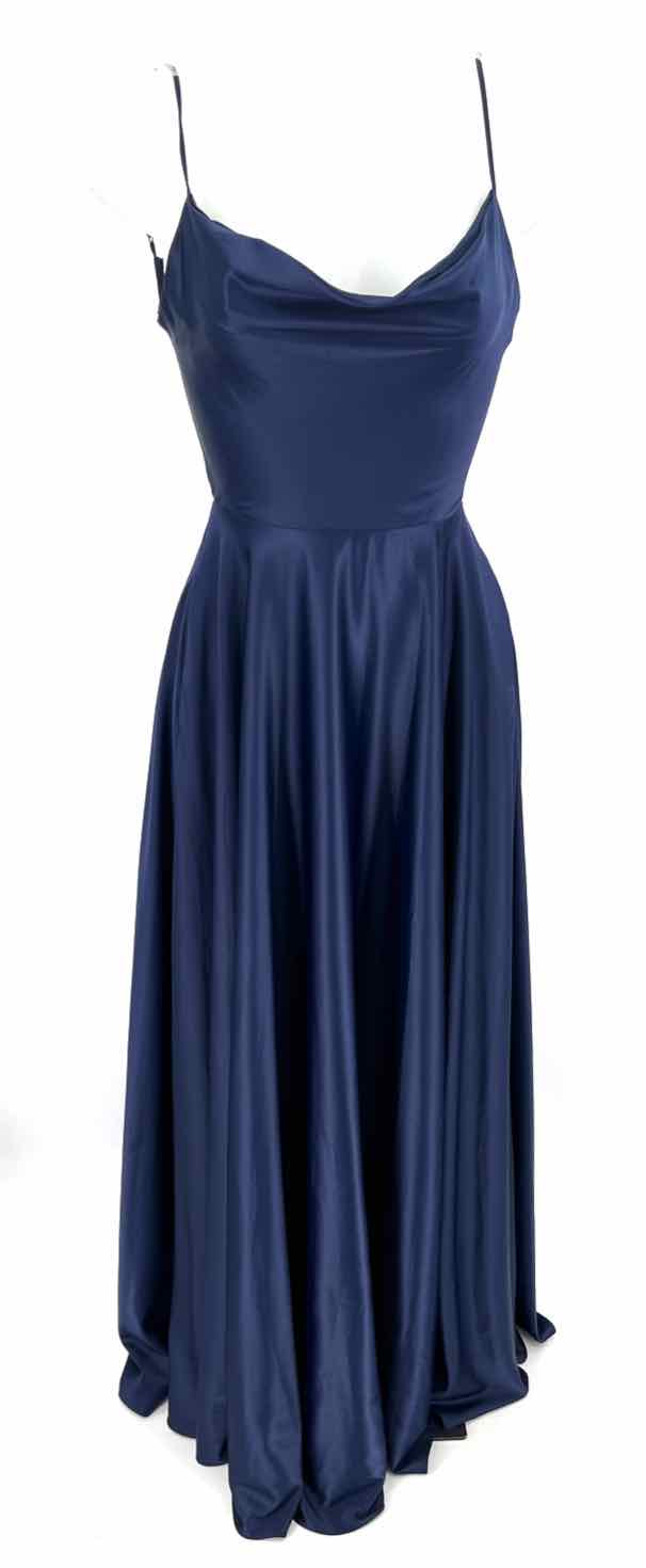 Size 1/2 WINDSOR Navy Satin Dress