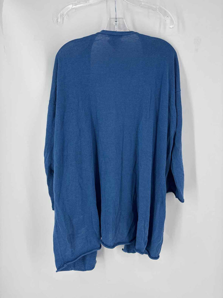 Size XL Eileen Fisher Blue Knit Cardigan