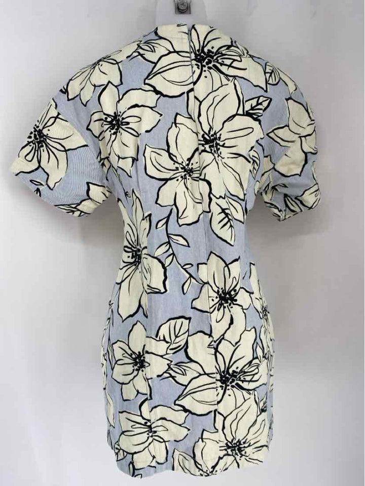 Size S Blue Print Dress