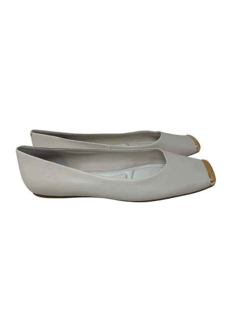 Shoe Size 9 FRANCO SARTO Ivory Leather Flats