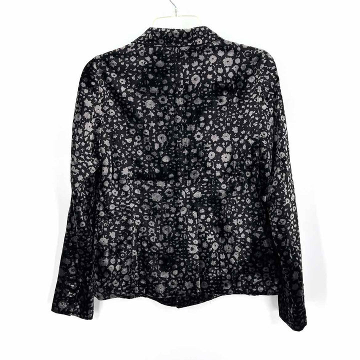 Size 2 ELEVENESS Black Velour Blazer