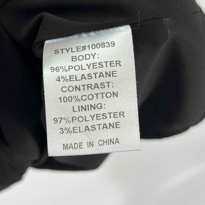 Size 6 Black Print Dress