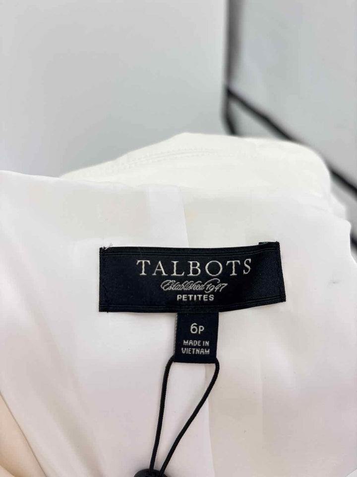 Size 6 Talbots White Blazer