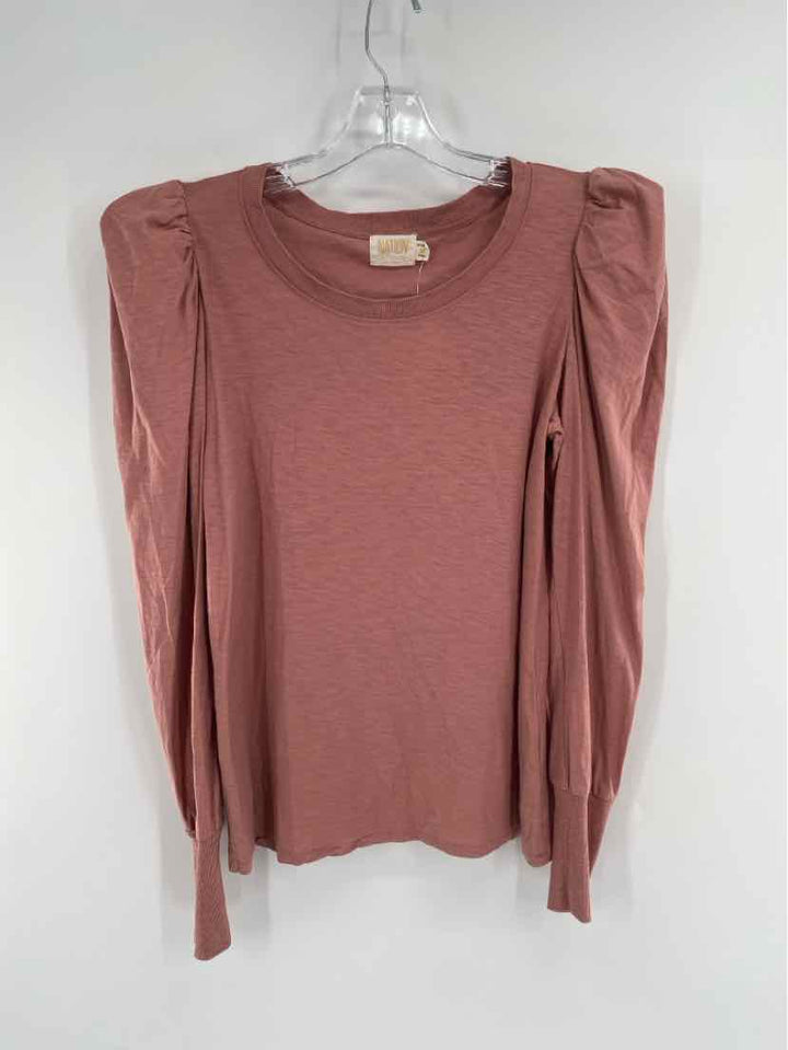 Size M NATION Mauve Cotton Shirt