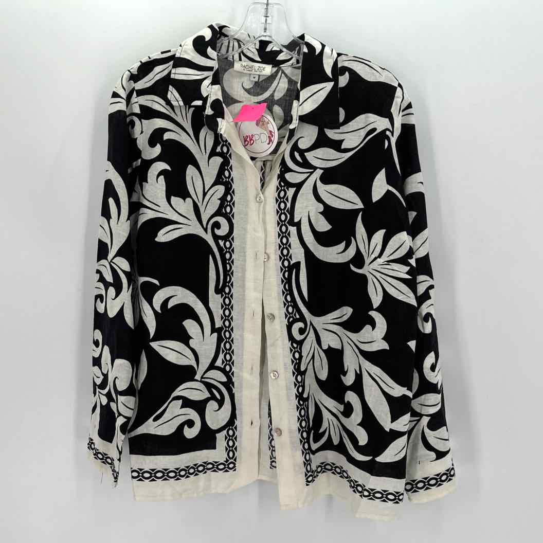 Size M RACHEL ZOE Black/White Shirt