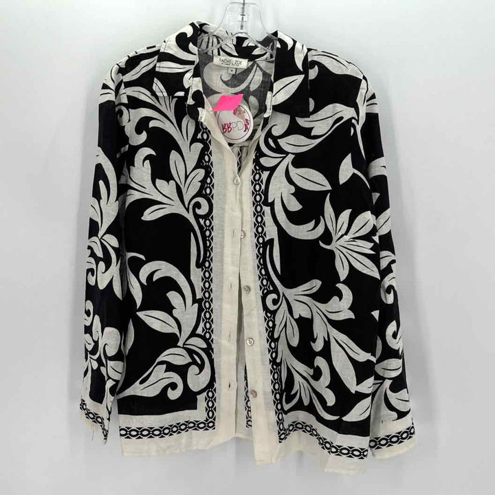 Size M RACHEL ZOE Black/White Shirt