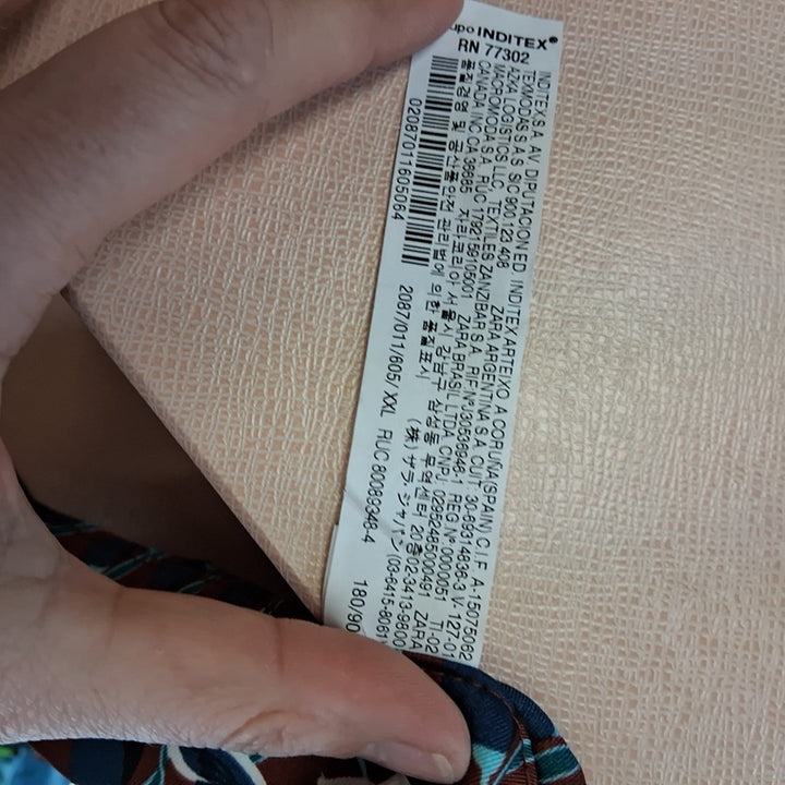 Size XXL ZARA Brown Sateen Skirt