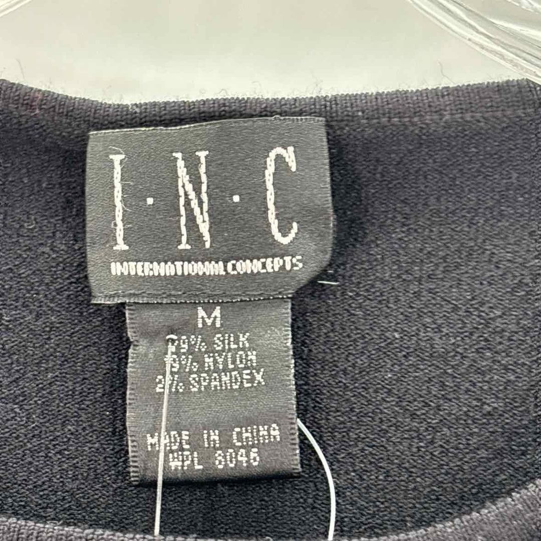 Size M INC Black Knit Shirt