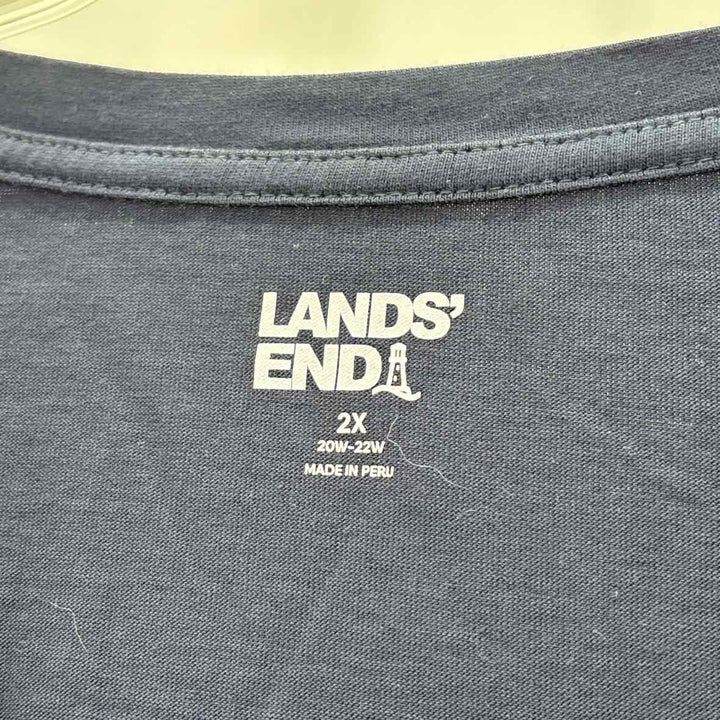 LAND END Navy Shirt
