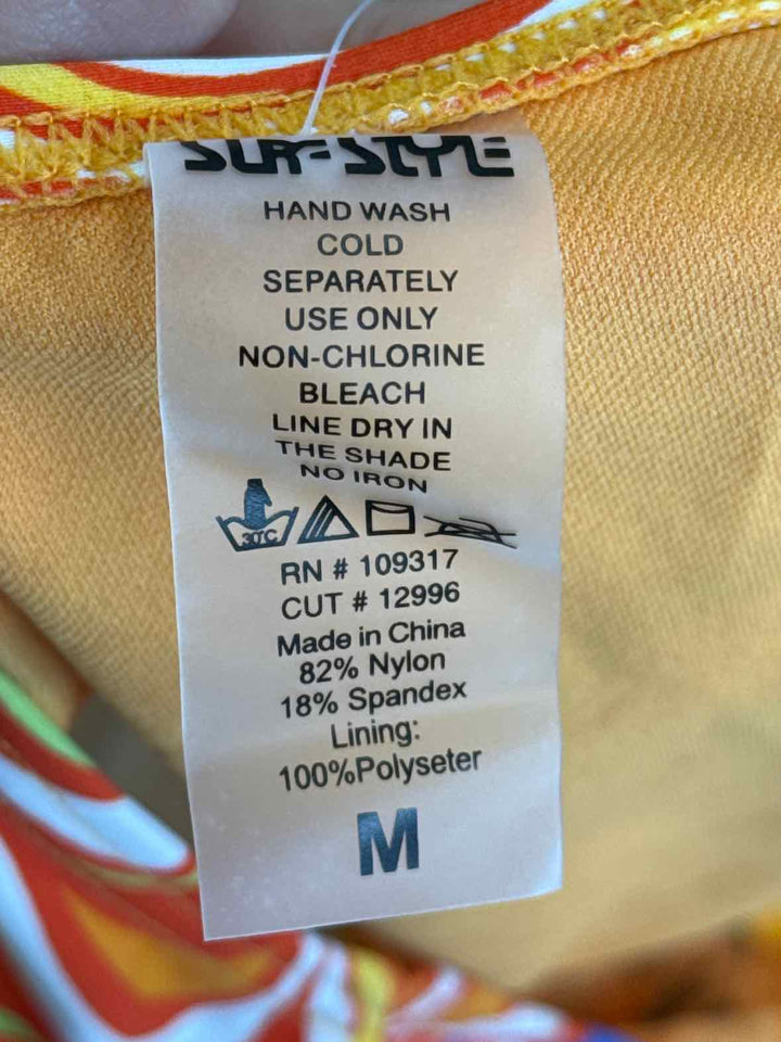 Size S ORANGE PRINT Swimsuit