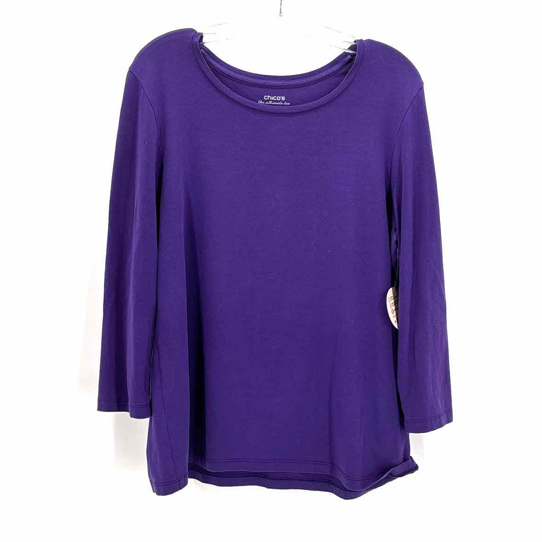 Size L Chico's Purple Shirt