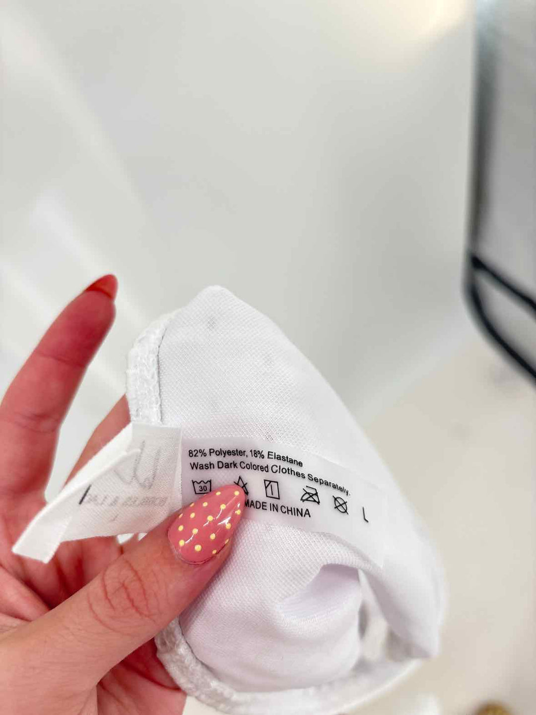 Size L White Swimsuit