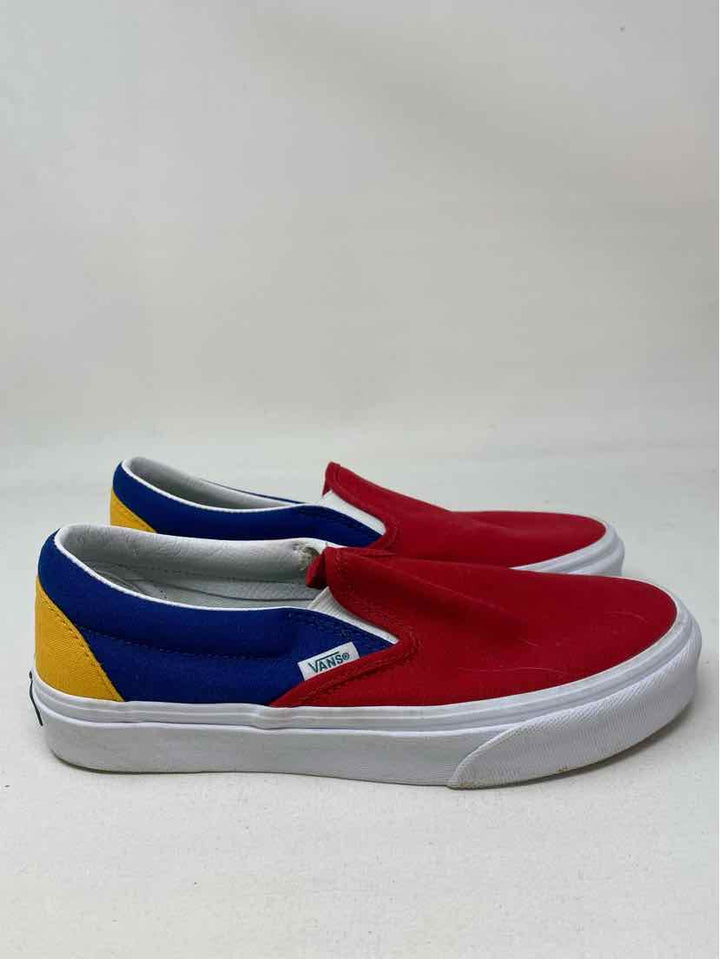 Shoe Size 7.5 Vans Multi-Color Canvas Flats