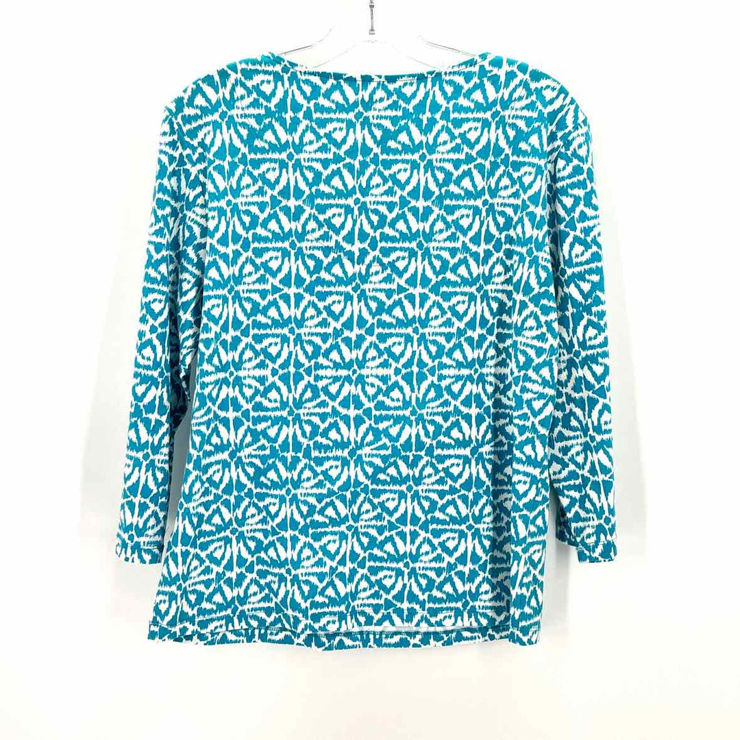 Size M Ruby Rd Turquoise Shirt